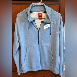Nike light blue 1/4 zip